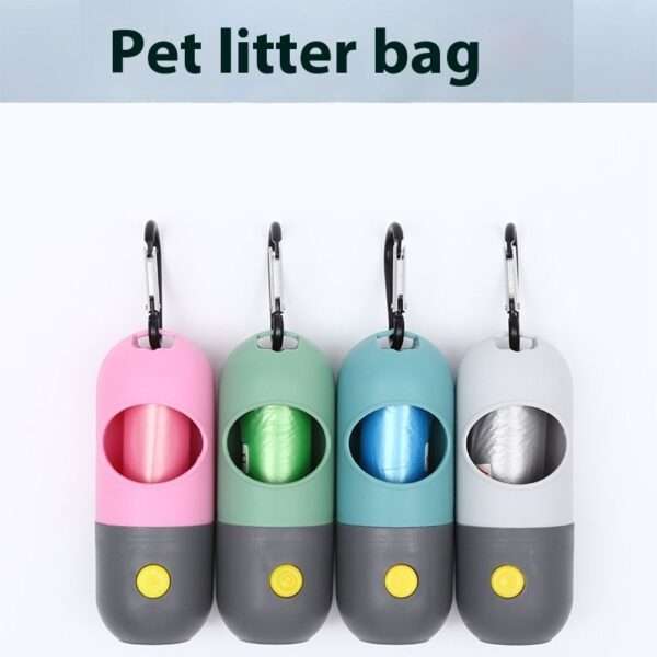 Dispensador de bolsas para mascotas con luz LED - Imagen 5