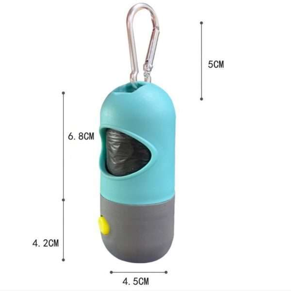 Dispensador de bolsas para mascotas con luz LED - Imagen 4